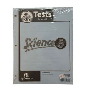 Science 5 Tests Answer Key 3rd Edition ( 2006 , Sealed / New )